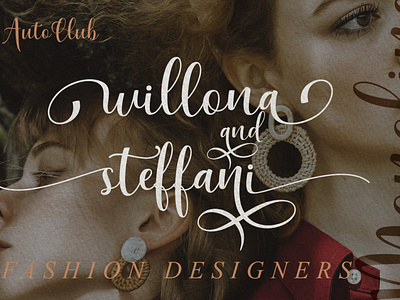 Fashion Designers With Mahoni Script Font