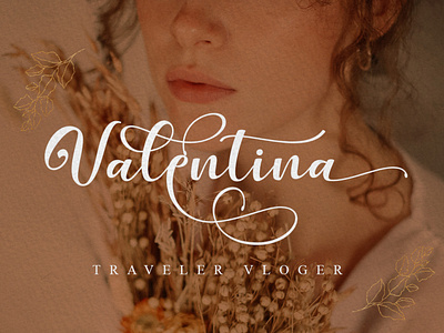 Traveler Blogger with Mahony Script Font