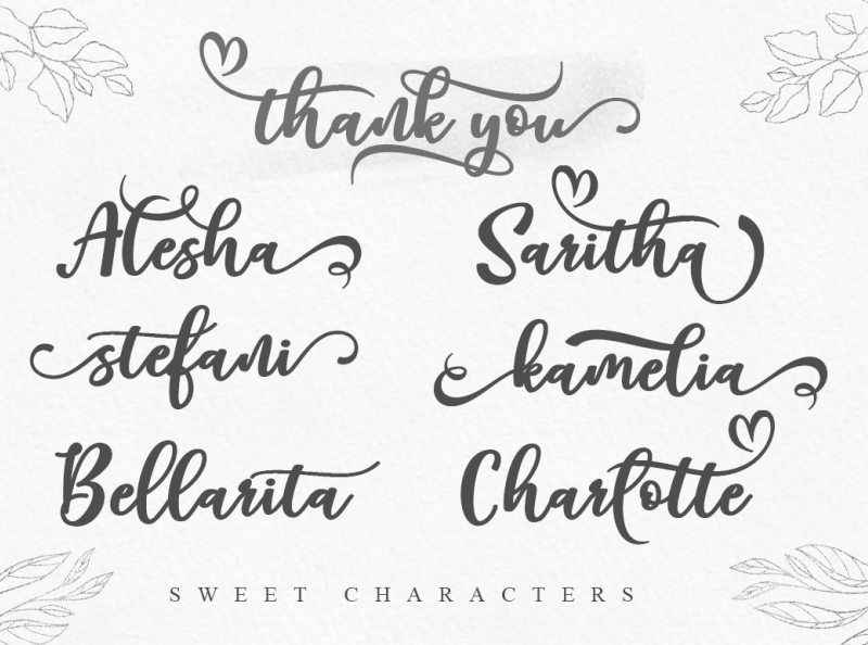 Belycia | a chicc script font | Design By MonoLine Calligraphy by ...