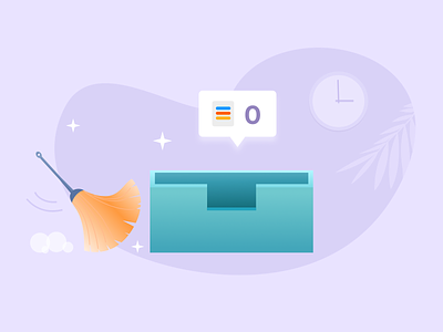 Auto-delete submission feature auto delete automation blog brush cleanning data delete design feature form illustration inbox jotform post submission trash user vector workplace zero inbox
