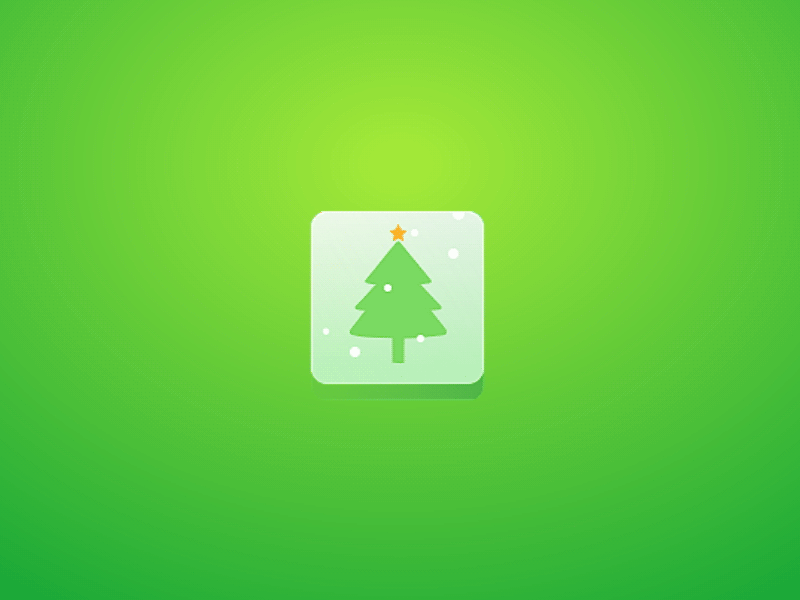 Snowing after effects animation app christmas design flat gif green happy new year icon illustration motion graphic new year snow snowing theme tree ui xmas