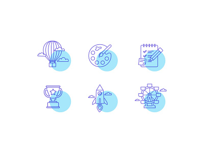 Creativity icon set