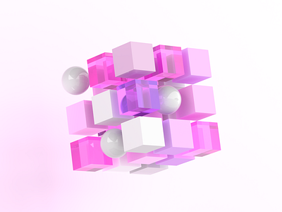 3D Abstract Cube 3d 3d abstract 3d designer 3d inspo 3d render 3dabstract 3dinspiration 3drender 3dvisuals abstract 3d blender cube daily inspiration feminine inspiration inspo pink purple render rubic cube
