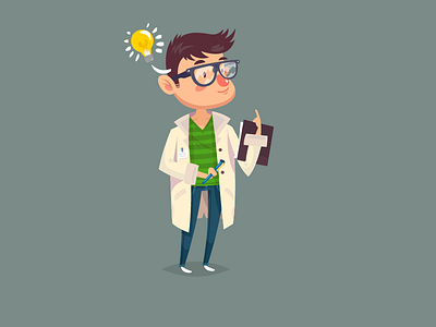 Young scientist_character design