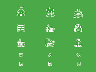 SKODA_various icons badge flat iconography icons iconset money outline timestop vector woods