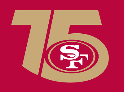 San Francisco 49ers - 75th Anniversary (Concept) 49ers 75 anniversary brand design diamond football graphic design identity logo nfl san francisco sports visual