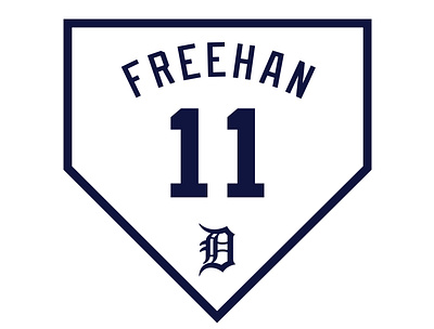 Detroit Tigers - Bill Freehan (Home) 11 baseball brand catcher design detroit graphic design identity logo mlb sports tigers visual