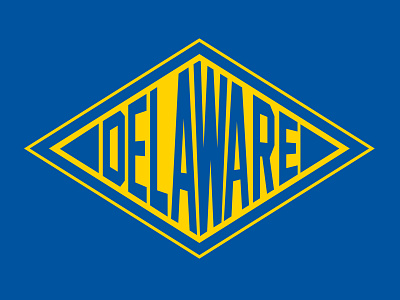 Delaware brand delaware design diamond first graphic identity logo state travel visual