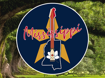 Mississippi brand design flag graphic design identity logo magnolia mississippi ms music south state travel visual
