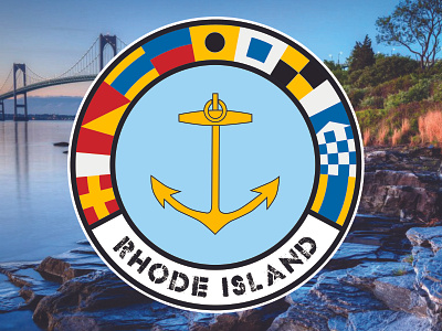 Rhode Island anchor brand design graphic design hope identity logo nautical new england ocean rhode island state travel visual