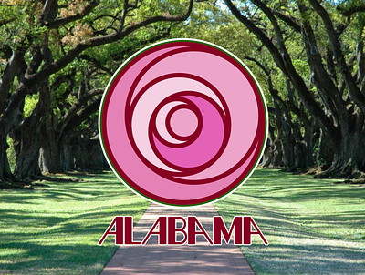 Alabama alabama brand camellia crimson design graphic design identity logo south travel visual