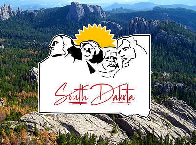 South Dakota brand design graphic design identity logo south dakota state travel visual