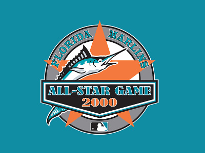 2000 MLB All-Star Game (Concept) 2000 all star art baseball brand design florida graphic design identity logo miami mlb sports visual
