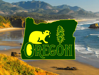 Oregon brand design graphic design identity logo oregon pacific state travel visual