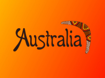 Australia aboriginal art australia brand design down under graphic design identity indigenous logo oceania oz travel visual