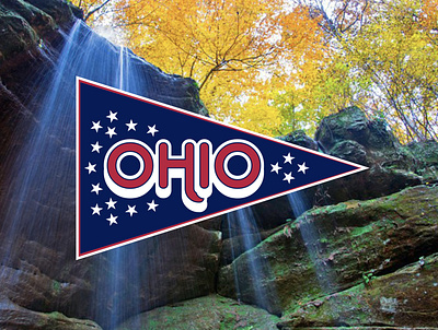 Ohio brand design flag graphic design identity logo midwest ohio state travel triangle visual