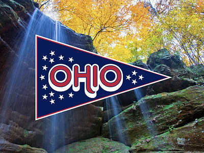 Ohio brand design flag graphic design identity logo midwest ohio state travel triangle visual