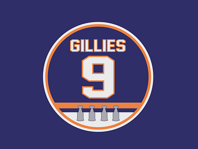 Clark Gillies brand design graphic design halloffame hockey ice identity islanders logo new york nhl sports stanley cup visual