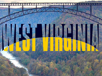 West Virginia almost brand bridge design graphic design heaven identity logo mountain state travel visual west virginia