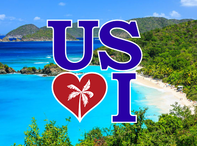United States Virgin Islands brand branding caribbean design graphic design identity illustration island islands logo travel ui united states usa usvi virgin visual