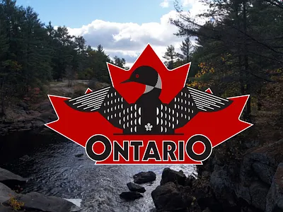 Ontario brand branding canada design graphic design identity logo loon ontario province travel ui visual