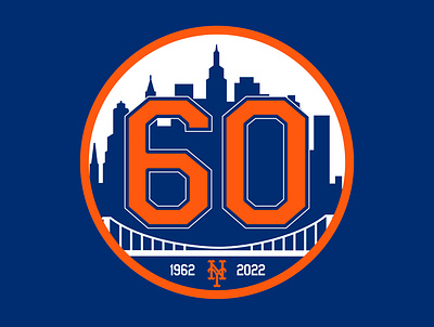 New York Mets 60 60 baseball brand branding design graphic design identity illustration league logo mets mlb national new york nyc queens sports ui visual