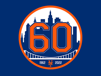 New York Mets 12'' Sugar Skull Circle Sign