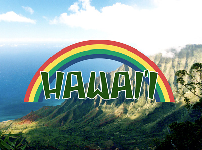 Hawai'i aloha brand branding design graphic design hawaii identity illustration islands logo pacific rainbow state travel ui visual