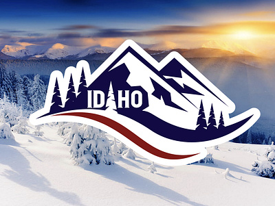 Idaho brand branding design graphic design idaho identity illustration logo nature northwest outdoors ski state travel ui visual