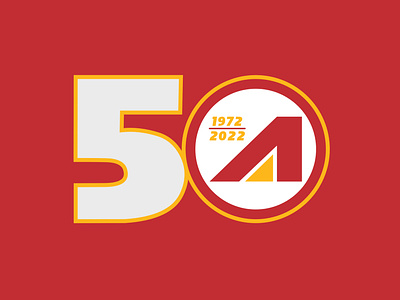 Arrowhead Stadium - 50th Anniversary Logo 50 arrowhead brand chiefs design football graphic design identity kansas city kc logo nfl sports stadium visual
