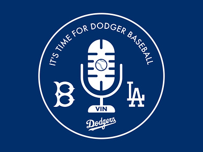 Vin Scully (Los Angeles Dodgers) baseball brand branding broadcast brooklyn design dodgers graphic design identity illustration logo los angeles mlb radio sports tv ui visual voice
