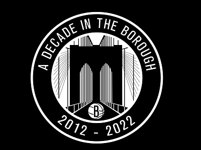 Brooklyn Nets (10th Anniversary) 10 basketball borough brand branding brooklyn city decade design graphic design identity illustration logo nba nets new york sports ui visual
