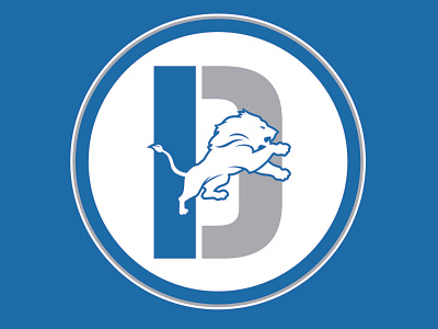 Detroit Lions (Concept) brand branding design detroit football graphic design identity illustration lions logo motown nfl playback sports ui visual