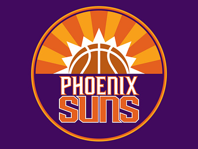 Phoenix Suns (Concept) basketball brand branding design graphic design identity illustration logo nba phoenix sports suns travel ui visual