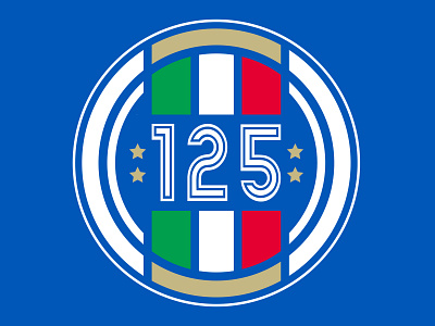 Federazione Italiana Giuoco Calcio 125 azzurri brand branding calcio design football graphic design identity illustration italia italy logo soccer sports ui visual