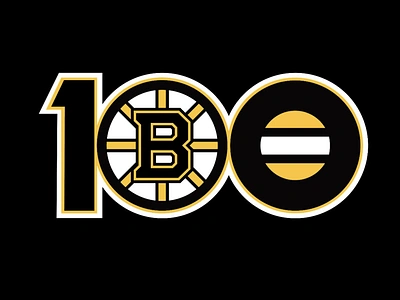 Boston Bruins Centennial 100 boston brand branding bruins centennial design graphic design hockey ice identity illustration logo nhl sports ui visual