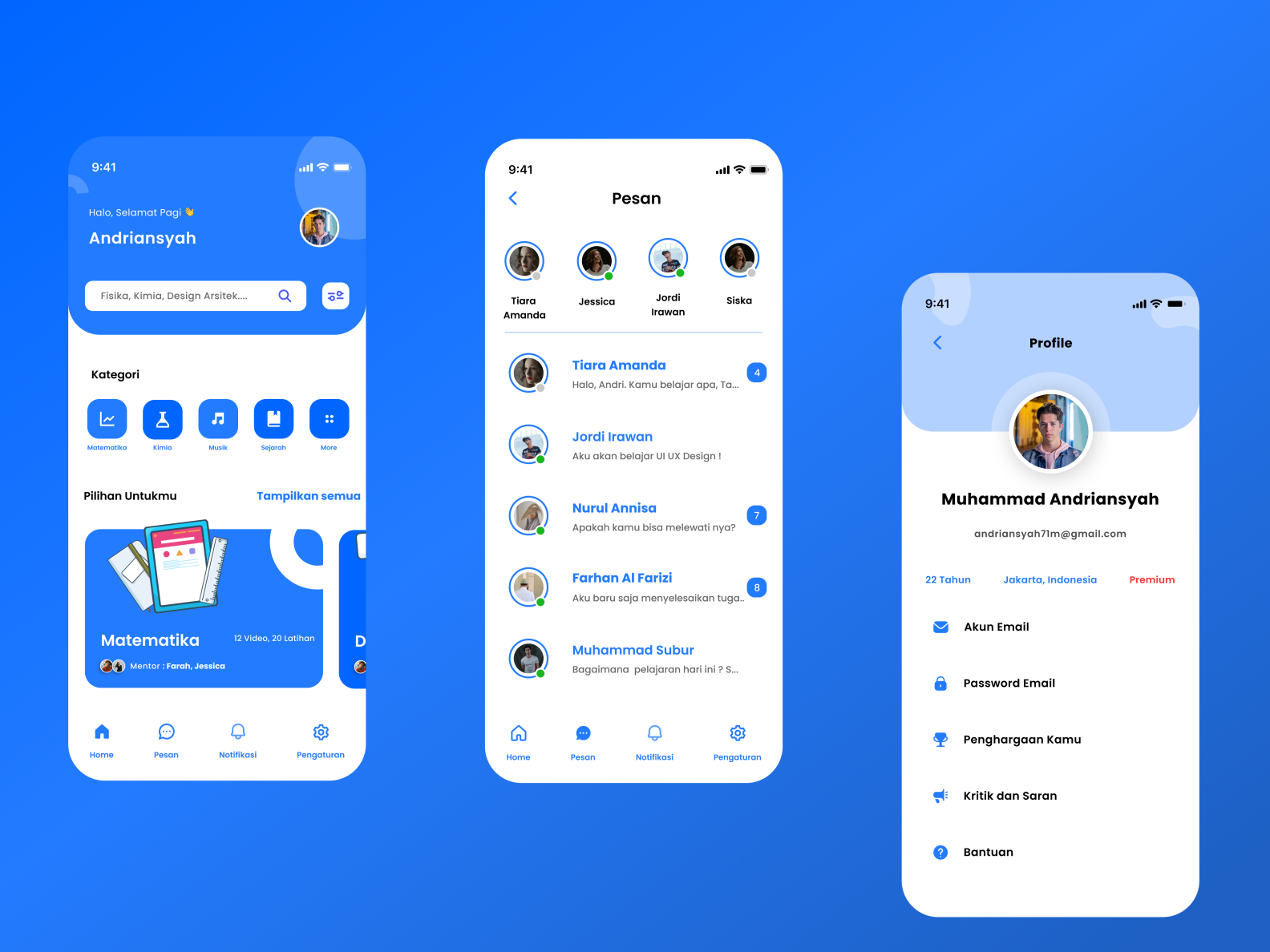 Online Course Mobile App by Muhammad Andriansyah on Dribbble