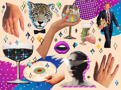 Collage Illustration for Betaworks collage illustration