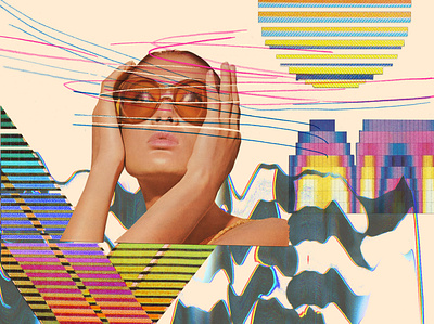 Collage Illustration for Betaworks collage illustration