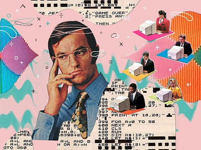 Collage Illustration for Betaworks collage illustration