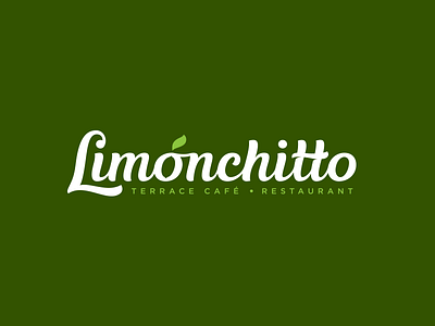 Limonchitto cafe leaflet lemon lettering logo logos logotype restaurant
