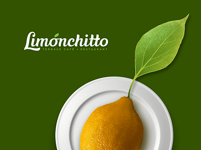 Limonchitto presentation cafe leaflet lemon lettering logo logos logotype restaurant