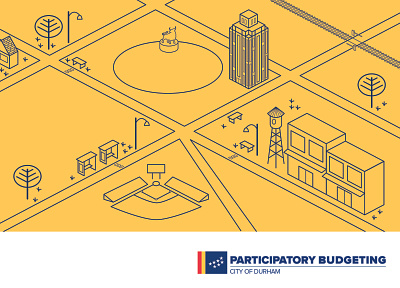 Participatory Budgeting Sign branding budgeting bull city design illustraion illustration sign