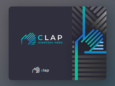 Logo design concept - CLAP app branding design graphic design illustration logo typography ui ux vector