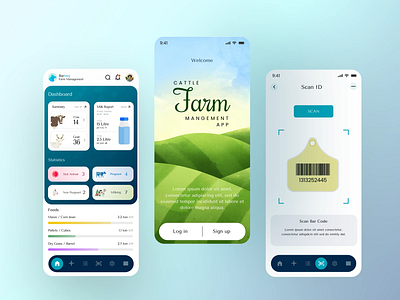 Cattle Management App app design ui ux