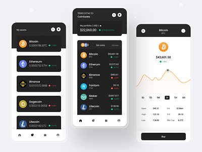 CoinSades | App Design app crypto design mobile ui