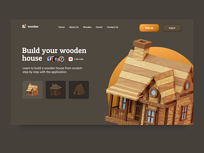 Wooden | Web Design design landingpage ui website wooden