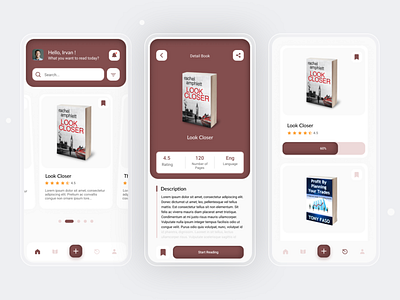 Book | App Design app book design mobile popular trand ui