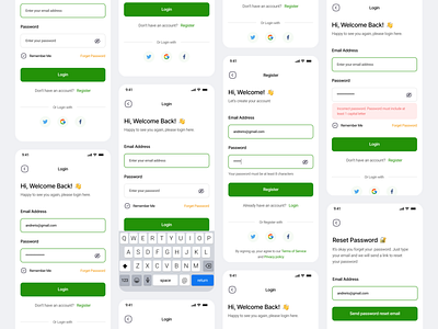 Green Login | App Design