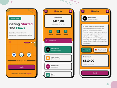 Rarito | Mobile App Design app design mobile popular retro trending ui uiux